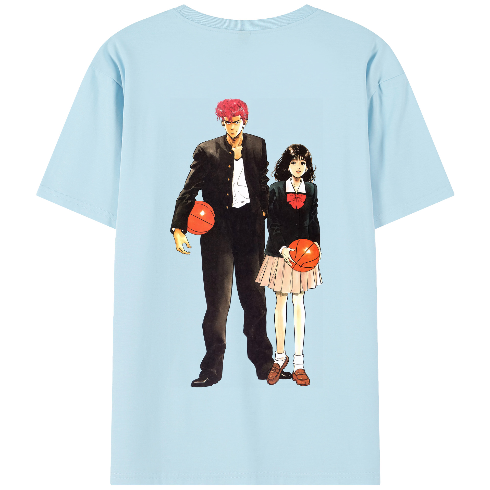 SLAM DUNK／スラムダンク 綿100％半袖Tシャツ（背面プリント）